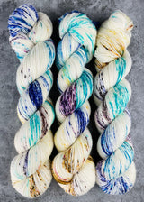 Hand dyed merino yarn