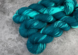 Hand dyed merino yarn