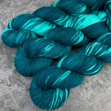 Hand dyed merino yarn