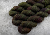 Hand dyed merino yarn
