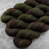 Hand dyed merino yarn