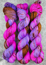 Hand dyed merino yarn