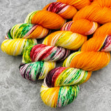 Hand dyed merino yarn