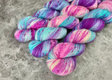 Hand dyed merino yarn