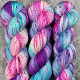 Hand dyed merino yarn