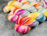 Hand dyed merino yarn
