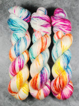 Hand dyed merino yarn