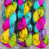 Hand dyed merino yarn
