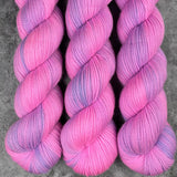 Hand dyed merino yarn