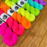 Hand dyed merino yarn