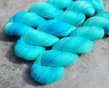 Hand dyed merino yarn