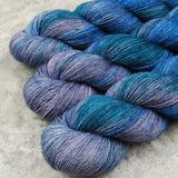Hand dyed merino yarn