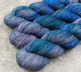 Hand dyed merino yarn