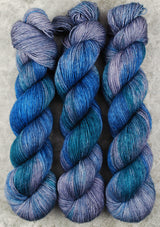 Hand dyed merino yarn