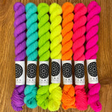 Hand dyed merino yarn