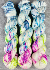 Hand dyed merino yarn