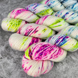 Hand dyed merino yarn