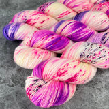 Hand dyed merino yarn