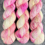 Hand dyed merino yarn