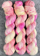 Hand dyed merino yarn