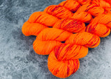 Hand dyed merino yarn
