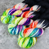 Hand dyed merino yarn