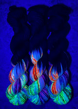 Hand dyed merino yarn