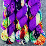 Hand dyed merino yarn