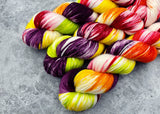 Hand dyed merino yarn