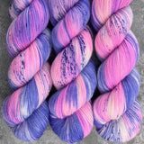 Hand dyed merino yarn