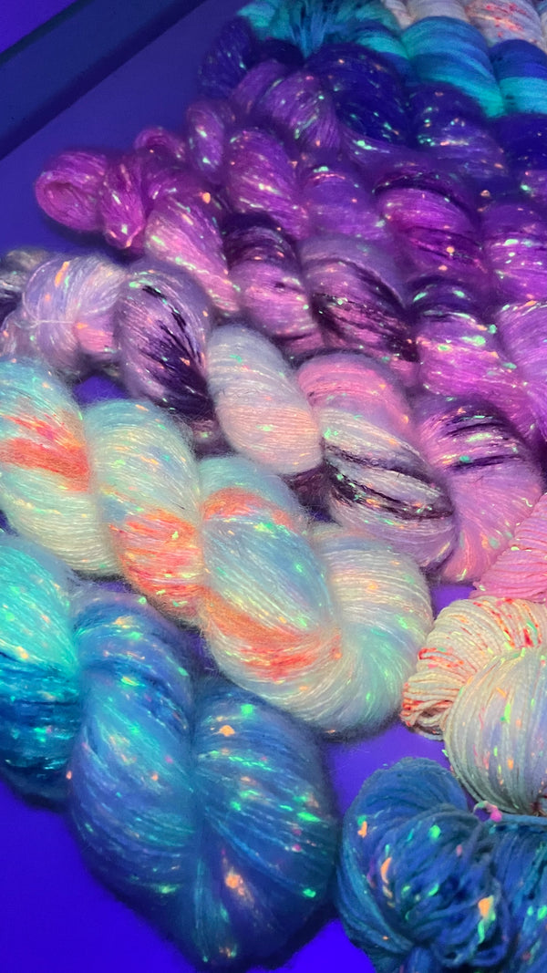 Summer Fade | 6×100 g Merino Fluff Neon Sprinkles