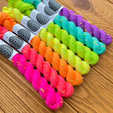 Rainbow Neon Colours |  7×20 g Merino Sock Neon Sprinkles