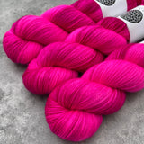 Pink Highlighter | Merino Sock High Twist