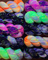 Black | Merino Sock Neon Sprinkles