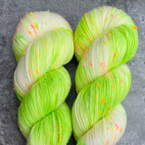 Green | Merino Sock Neon Sprinkles