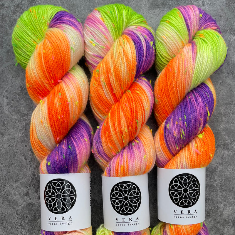 Samhain | Merino Sock Neon Sprinkles