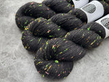 Full Black| Merino Sock Neon Sprinkles