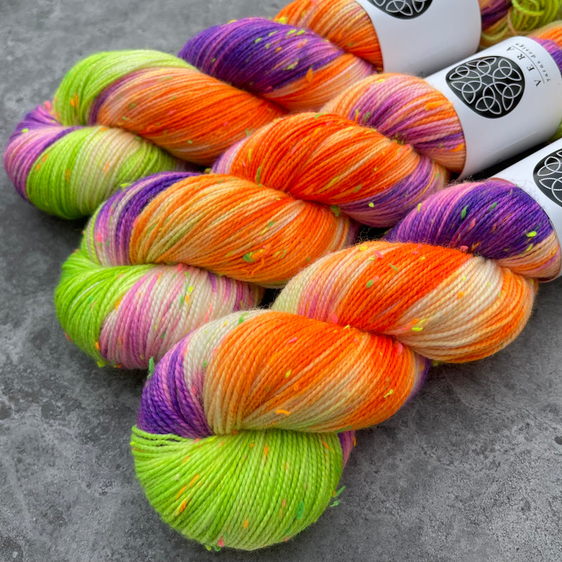 Samhain | Merino Sock Neon Sprinkles