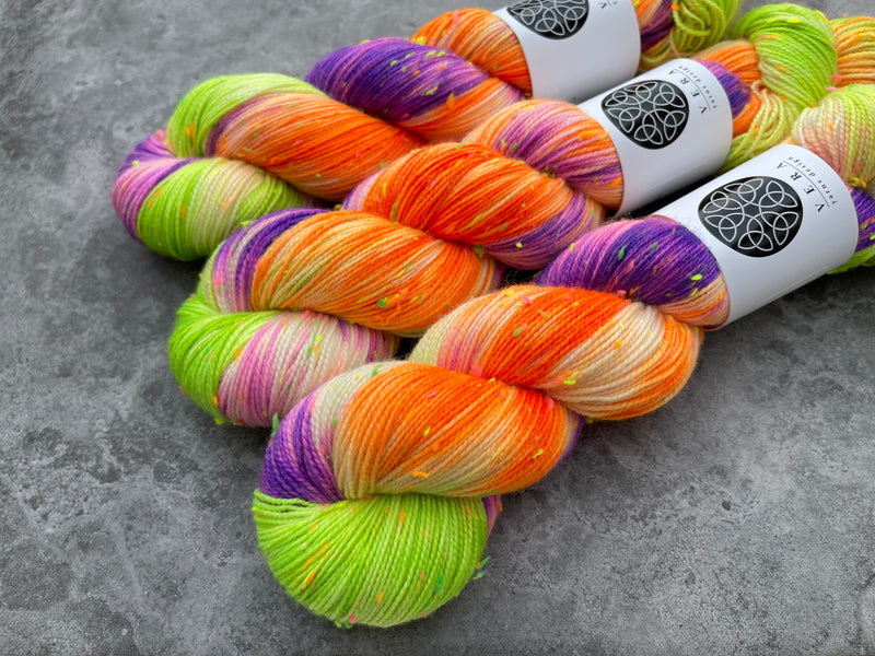 Samhain | Merino Sock Neon Sprinkles