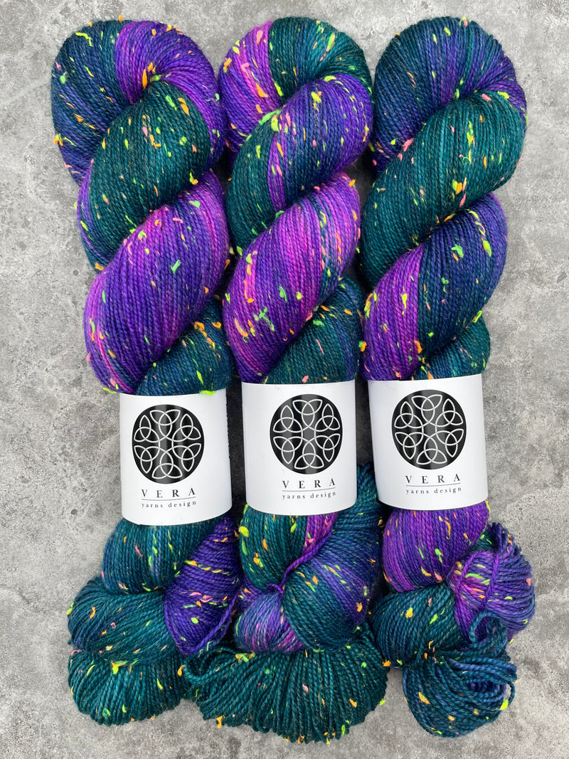 Dark | Merino Sock Neon Sprinkles