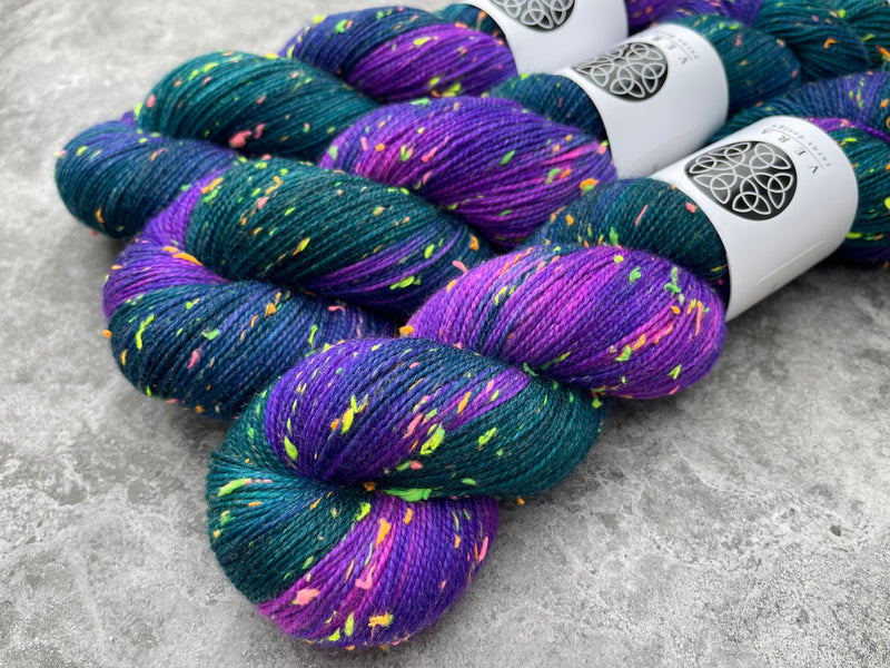 Dark | Merino Sock Neon Sprinkles