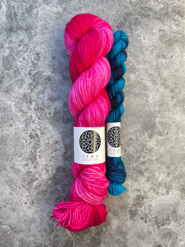 Raspberry | Merino Sock High Twist