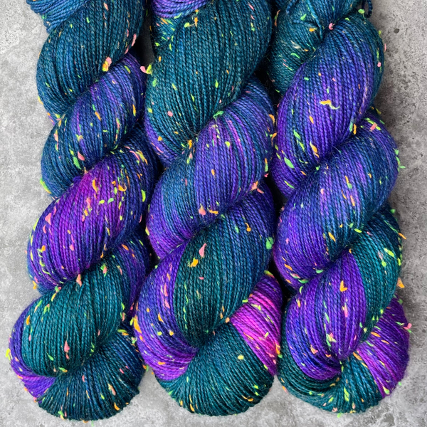 Dark | Merino Sock Neon Sprinkles