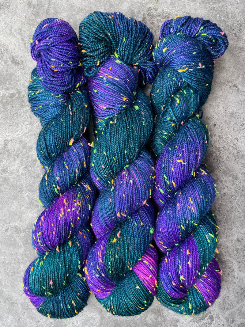 Dark | Merino Sock Neon Sprinkles
