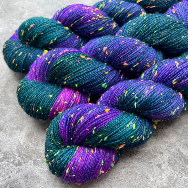 Dark | Merino Sock Neon Sprinkles