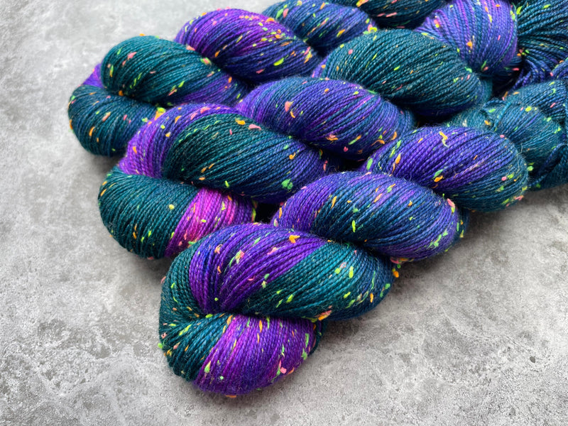 Dark | Merino Sock Neon Sprinkles