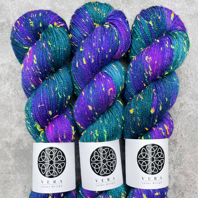 Dark | Merino Sock Neon Sprinkles