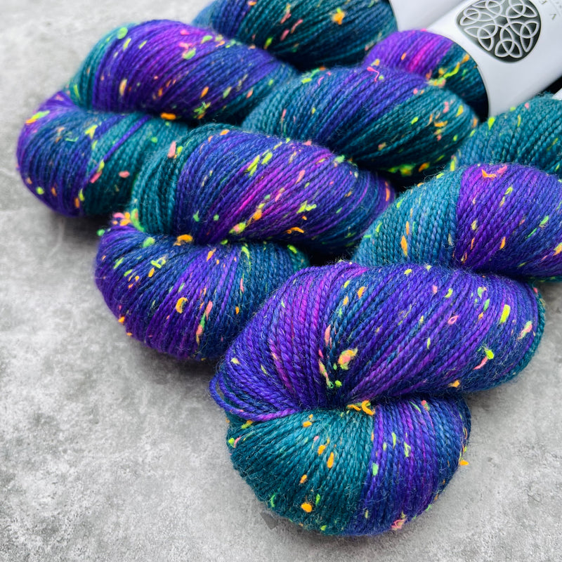 Dark | Merino Sock Neon Sprinkles