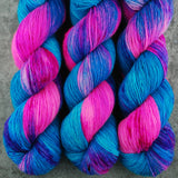 Hand dyed merino yarn