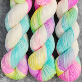 Hand dyed merino yarn